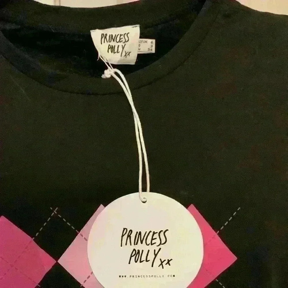 PRINCESS POLLY OVERSIZE TEE BLACK - Picture 4 of 4